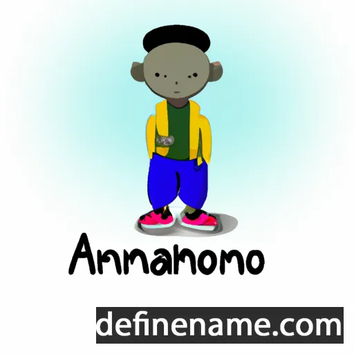 cartoon of the name Amohelang