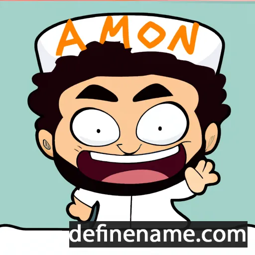 cartoon of the name Amoin