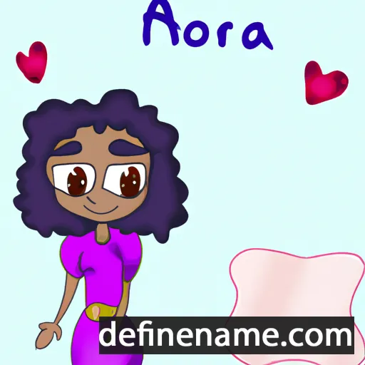 cartoon of the name Amorea