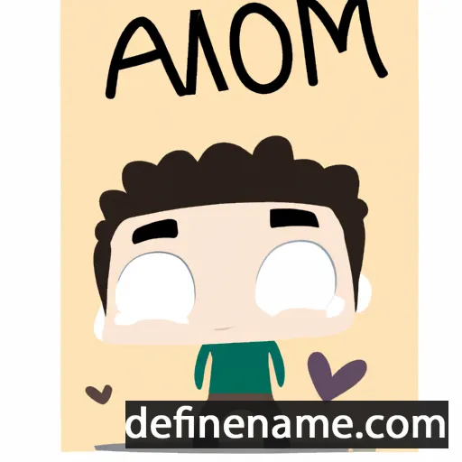 cartoon of the name Amorn