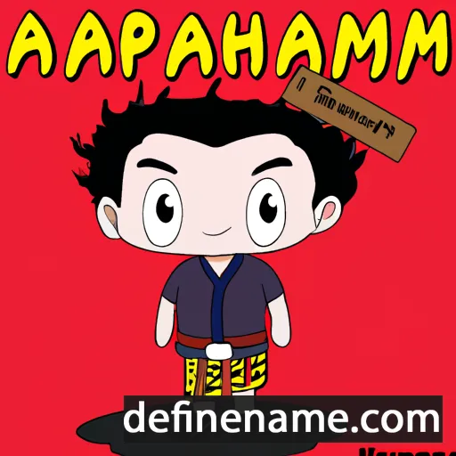 cartoon of the name Amphawan