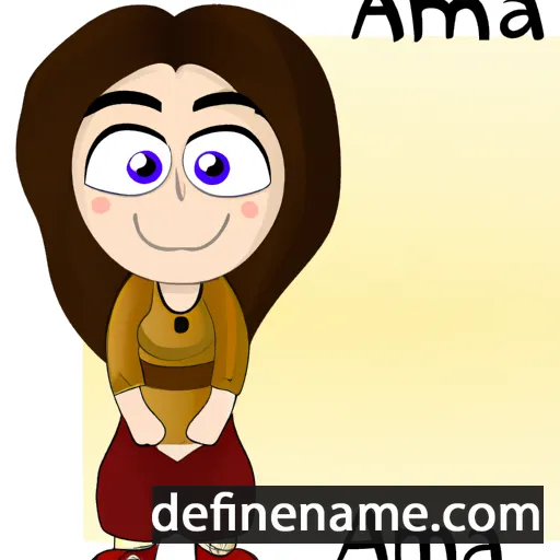 cartoon of the name Amra