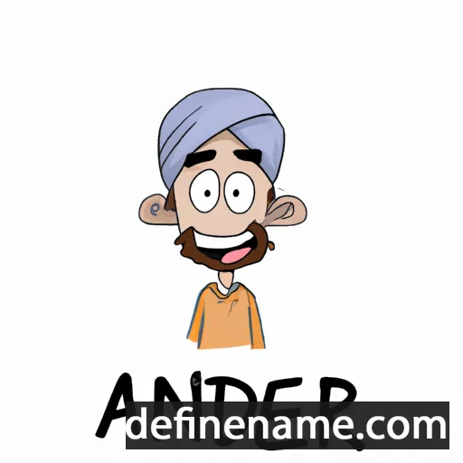 cartoon of the name Amrinder