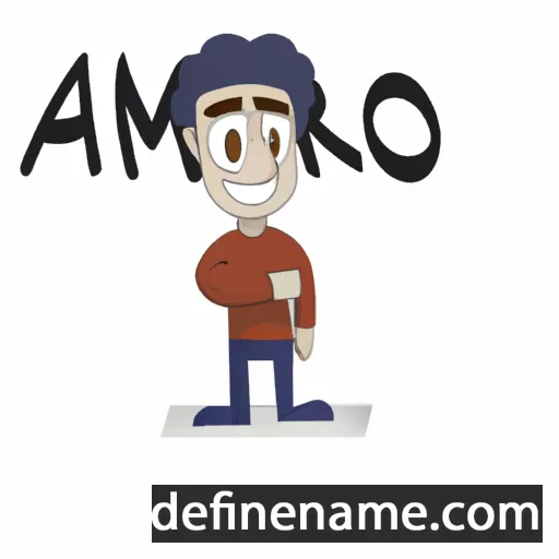 cartoon of the name Amro