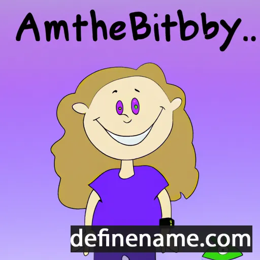 cartoon of the name Amybeth