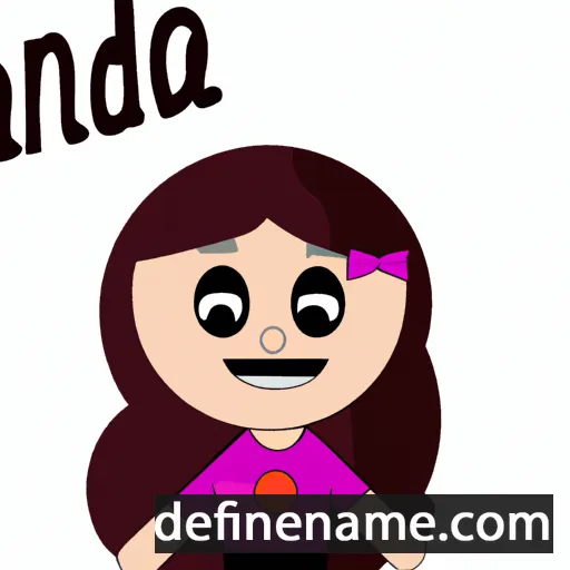 cartoon of the name Ándá