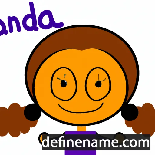 cartoon of the name Ánda