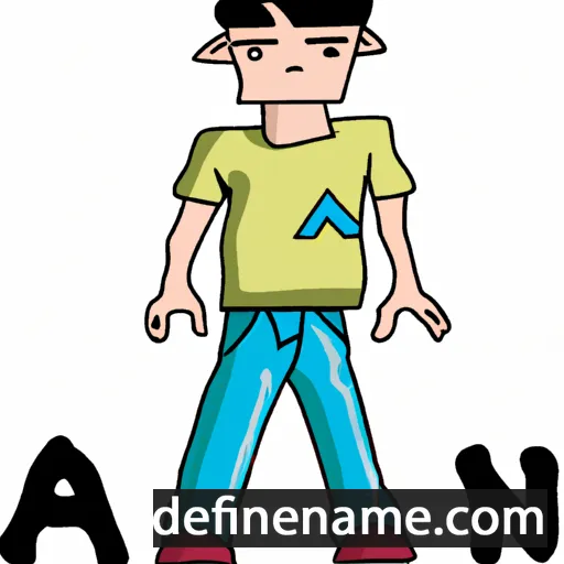 cartoon of the name An