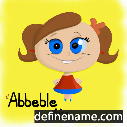 cartoon of the name Anabelė