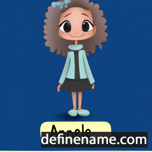 cartoon of the name Anaelle