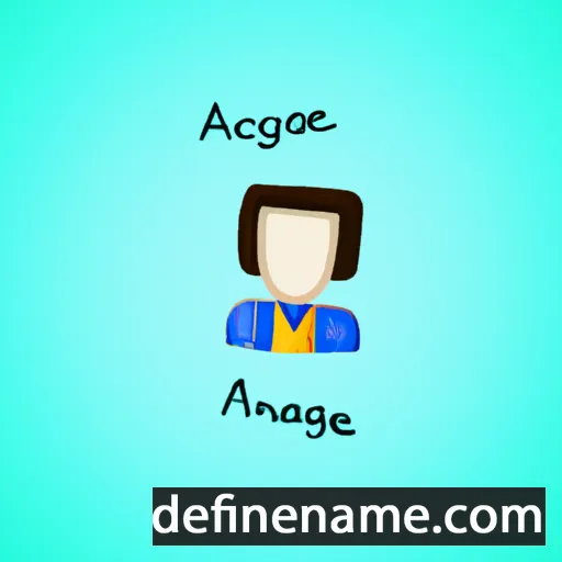 cartoon of the name Anagrace