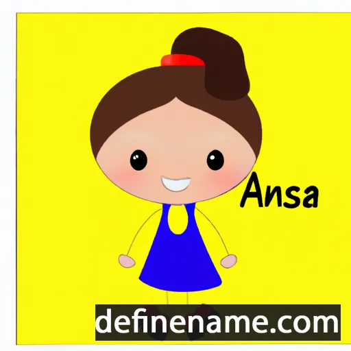 cartoon of the name Anaísa