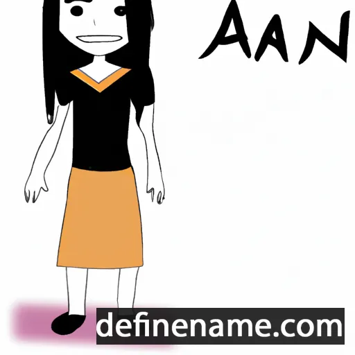 cartoon of the name Anai