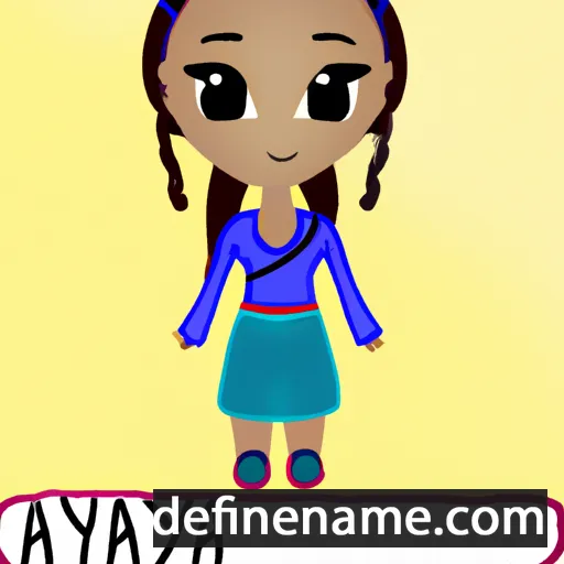 cartoon of the name Anaiya