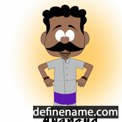 cartoon of the name Anandaraj