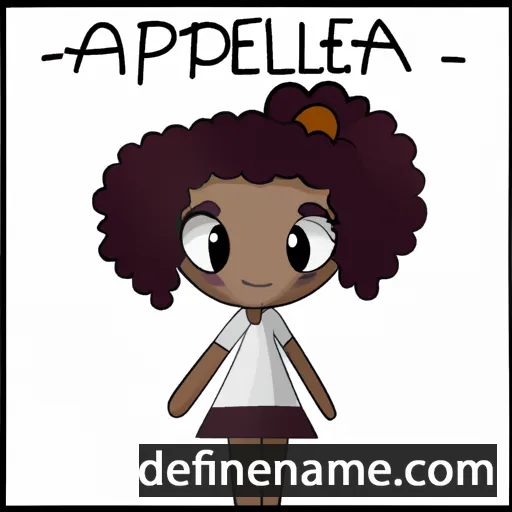 cartoon of the name Anapela