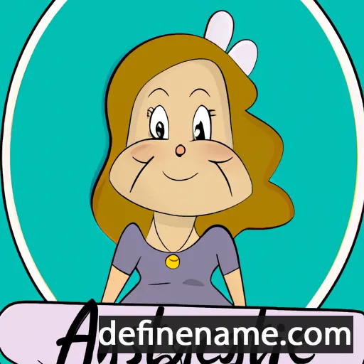 cartoon of the name Anastacie