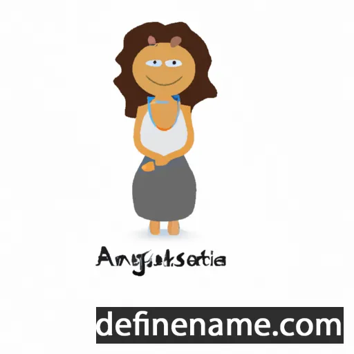 cartoon of the name Anastagia