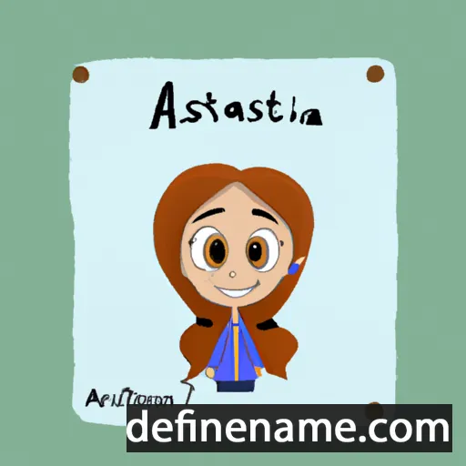 cartoon of the name Anastazia