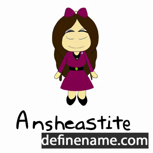 cartoon of the name Anasthasie