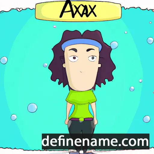 cartoon of the name Anax