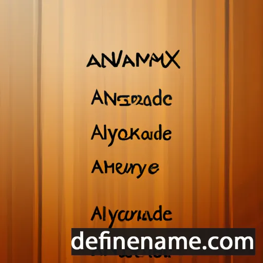 cartoon of the name Anaximandre