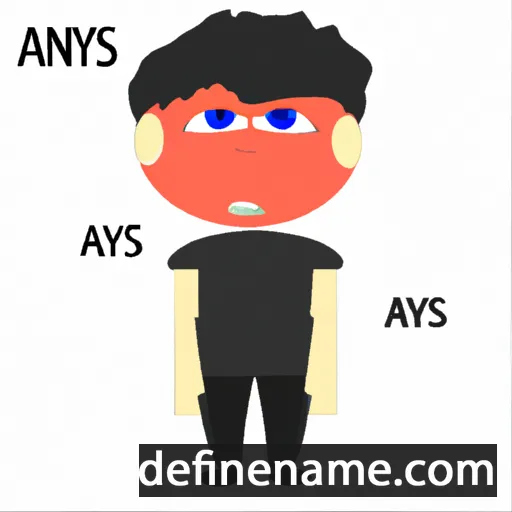 cartoon of the name Anay-kis