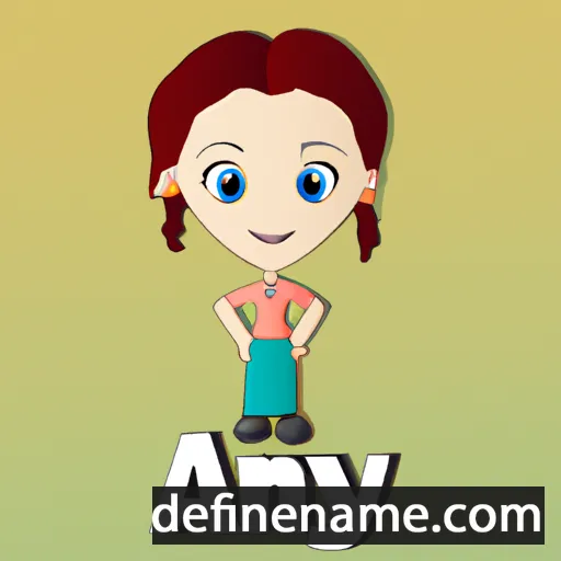 cartoon of the name Anay