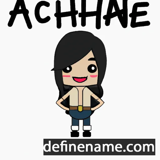 cartoon of the name Anchalee