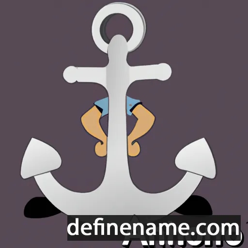 cartoon of the name Anchor