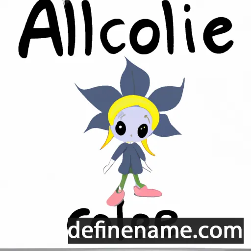 cartoon of the name Ancolie