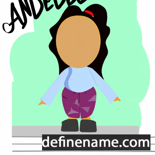 cartoon of the name Andalei