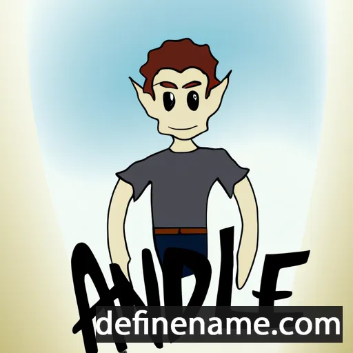 cartoon of the name Anděl