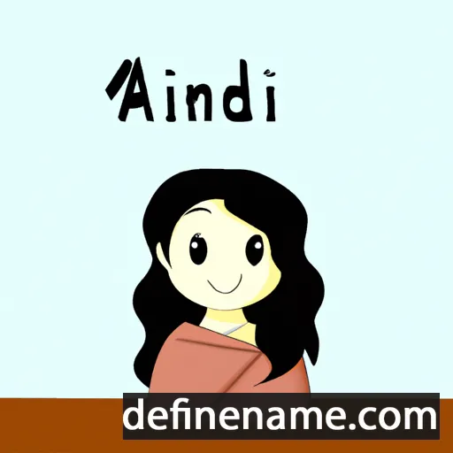 cartoon of the name Andini