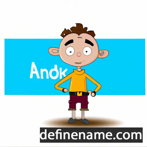 cartoon of the name Andonik