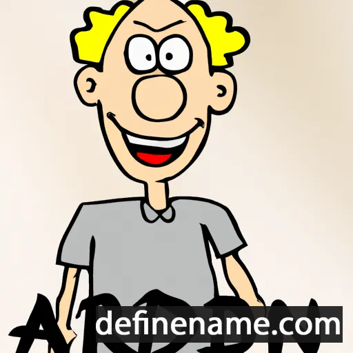 cartoon of the name Andorf