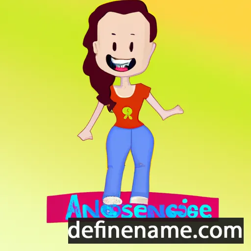 cartoon of the name Andrésa