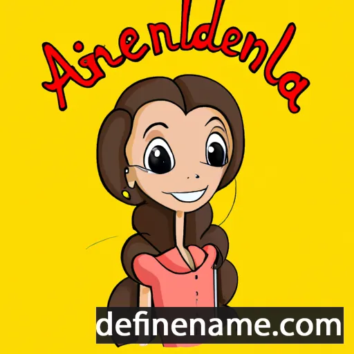 cartoon of the name Andrelina