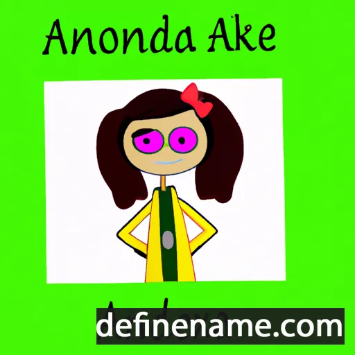 cartoon of the name Andreoneka