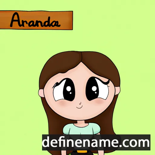 cartoon of the name Andríana