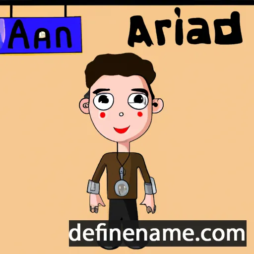 cartoon of the name Andrian