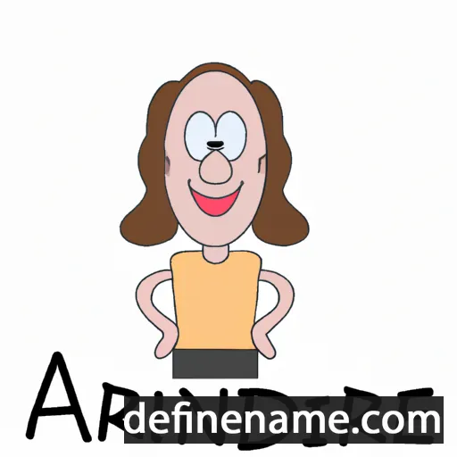 cartoon of the name Andriane