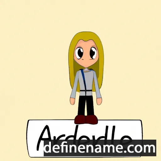 cartoon of the name Andriel