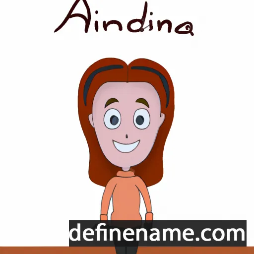 cartoon of the name Andrina