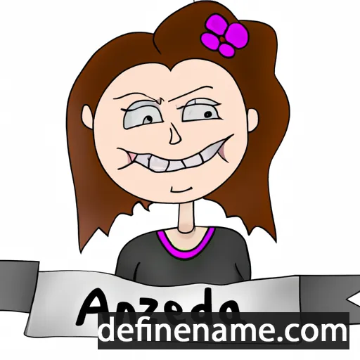 cartoon of the name Andrzela