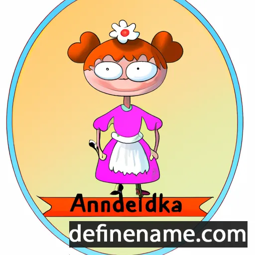 cartoon of the name Andrzelika