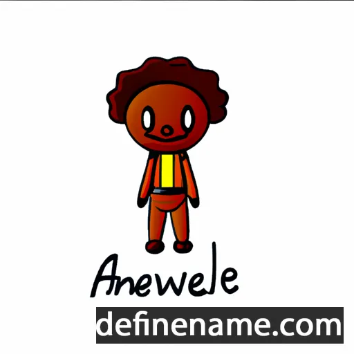 cartoon of the name Andwele