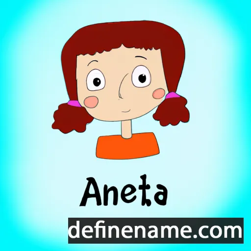 cartoon of the name Anéta