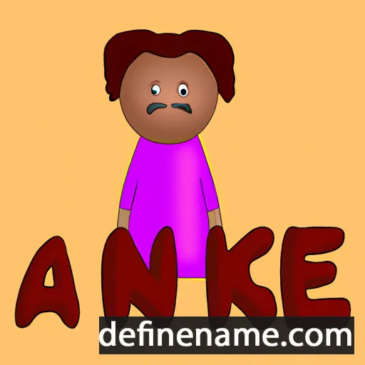 cartoon of the name Aneke