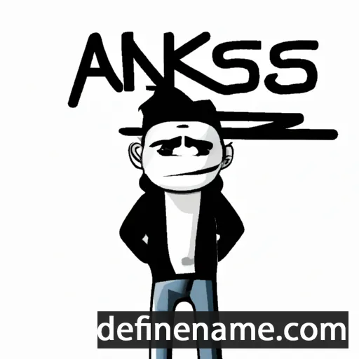 cartoon of the name Aneksi